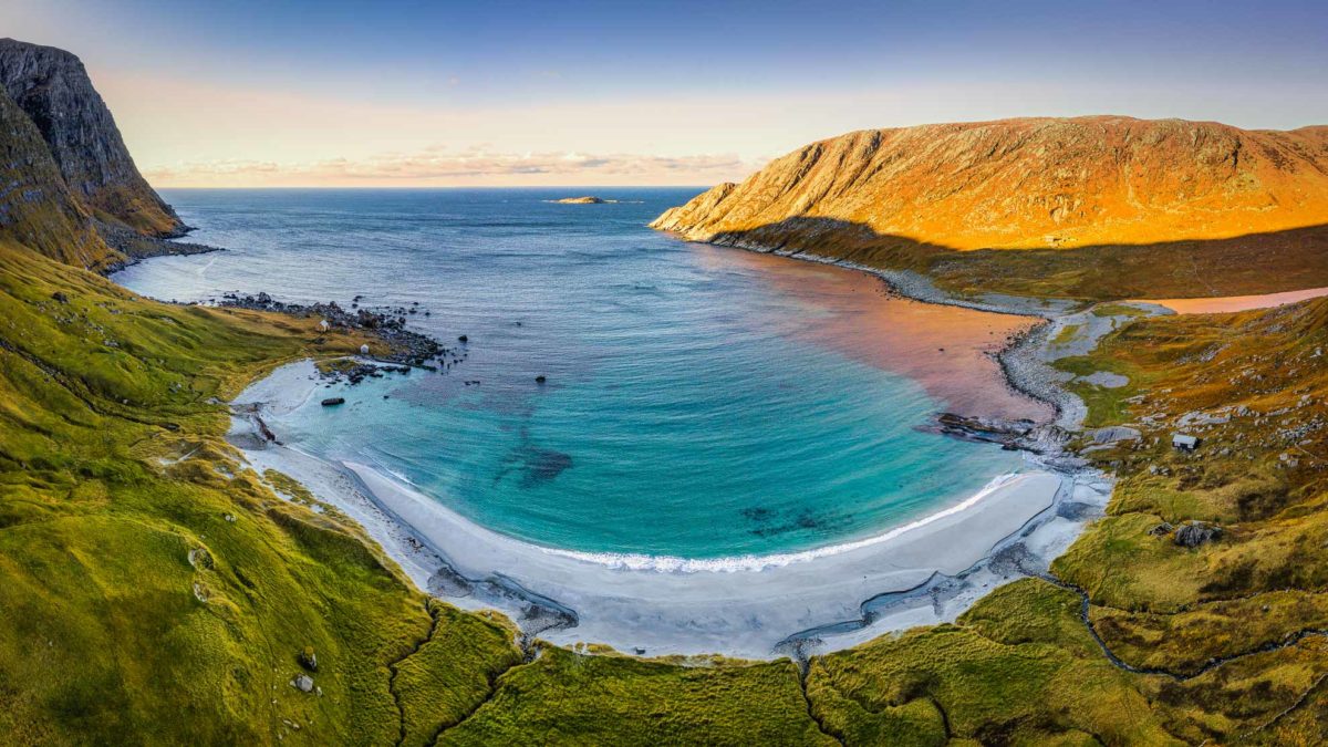 Wanderung In Die Bucht Vetvika Bei Bremanger ( Fjordnorwegen )