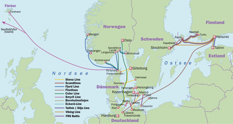 Anreise nach Norwegen: >Insider-Tipps >Möglichkeiten >Geld sparen