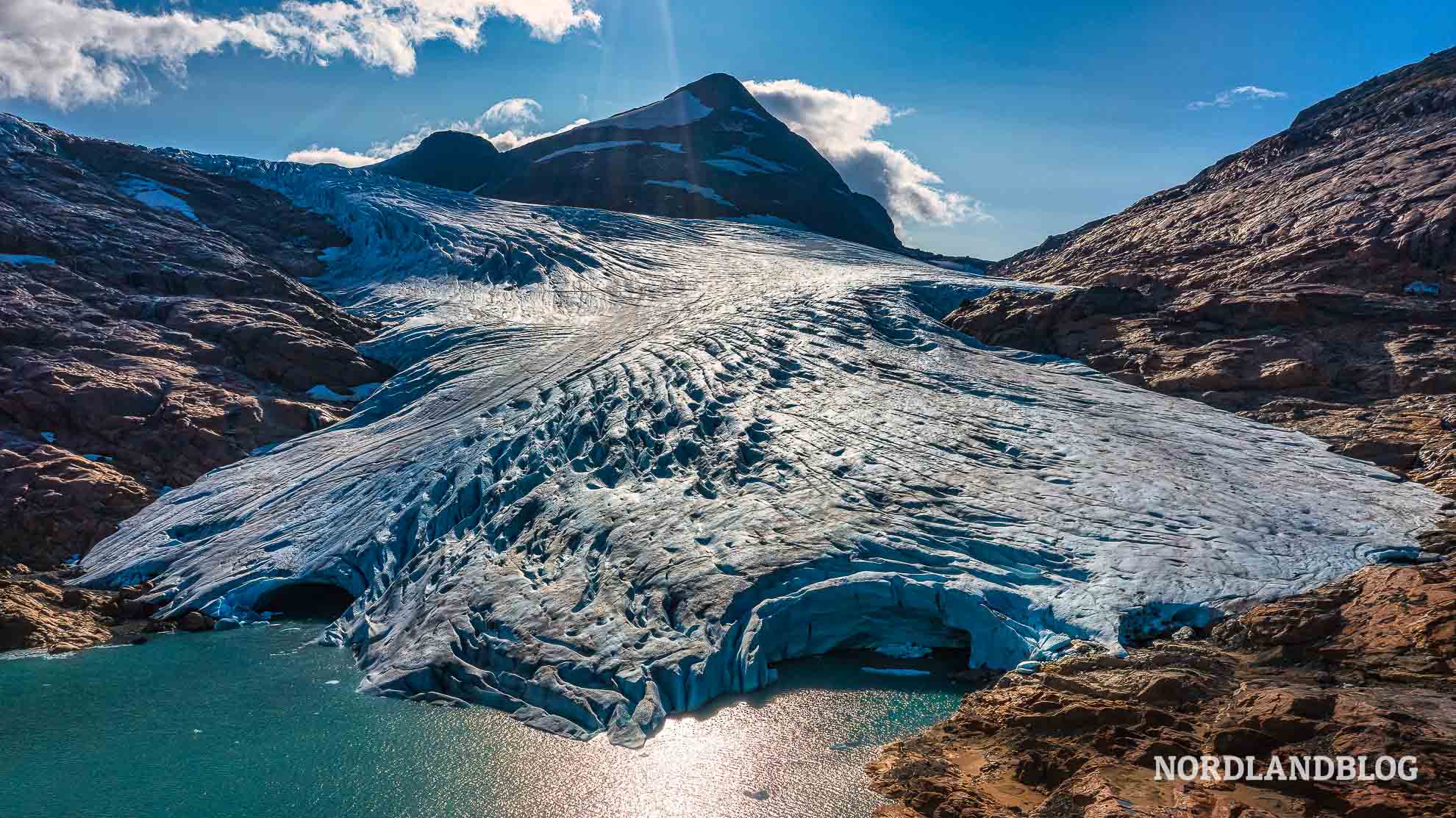 Blick auf den Okstindbreen