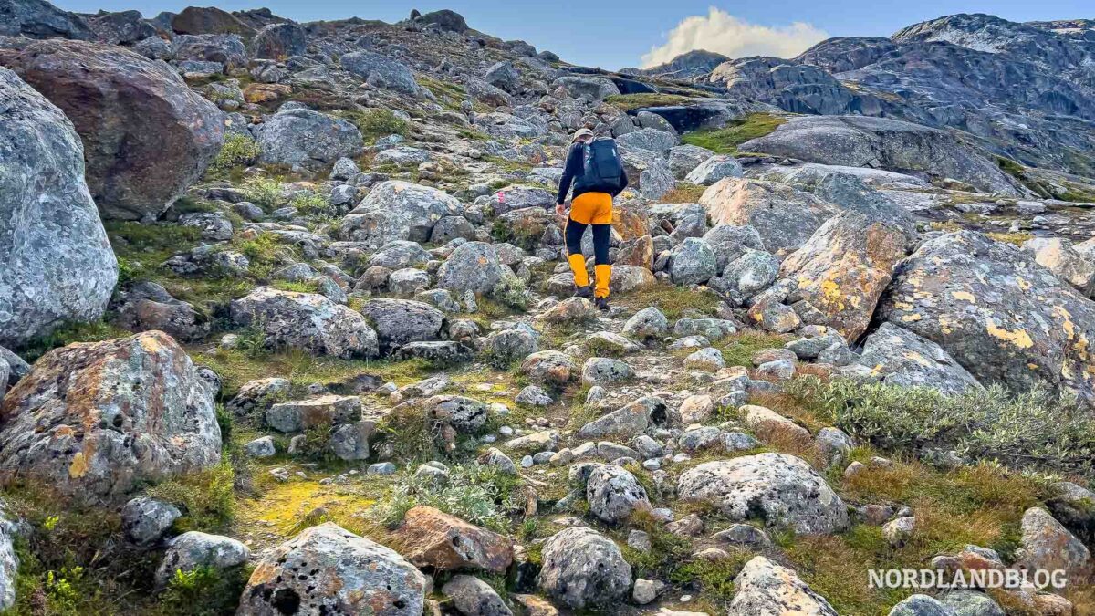 Letzte Etappe Aufstieg Wanderung Gletscher Austre Okstindbreen