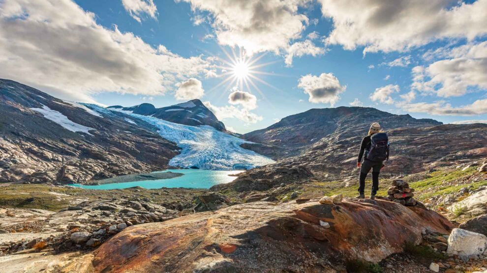 Titelbild Wanderung Gletscher Austre Okstindbreen