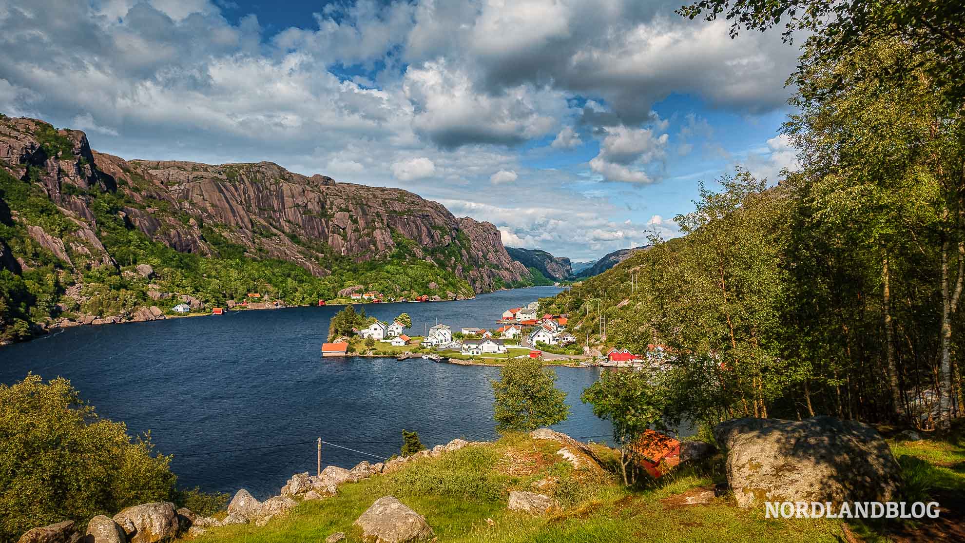 Aussicht Wanderung Brufjellhalene Ana-Sira Norwegen