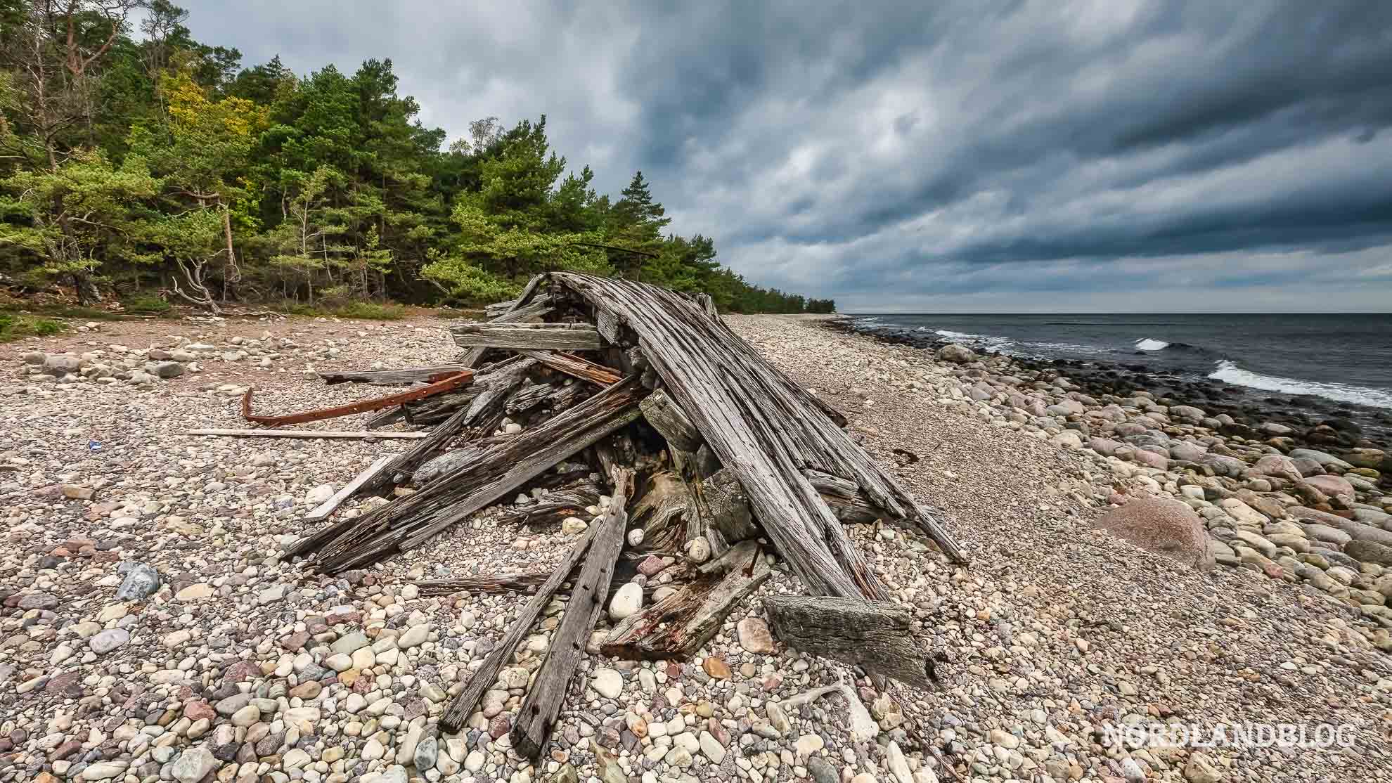 Schiffswrack Insel Oland Schweden